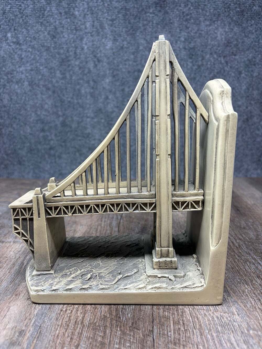 HISTORICAL WONDERS TMS  GOLDEN GATE BRIDGE BOOKENDS BOOKEND SECTION ART ONE SIDE